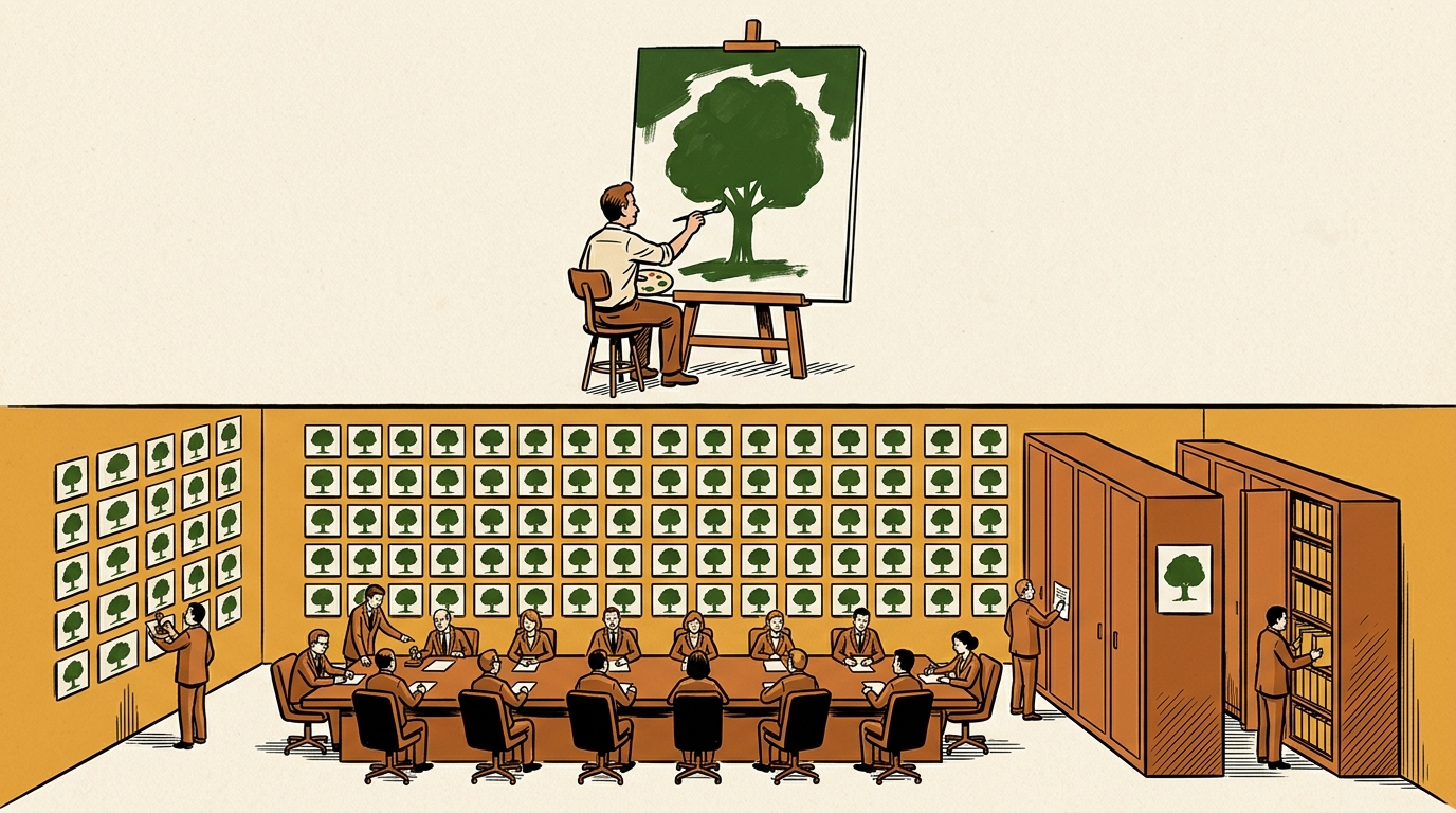 Happy Little Patterns: What Bob Ross Actually Painted